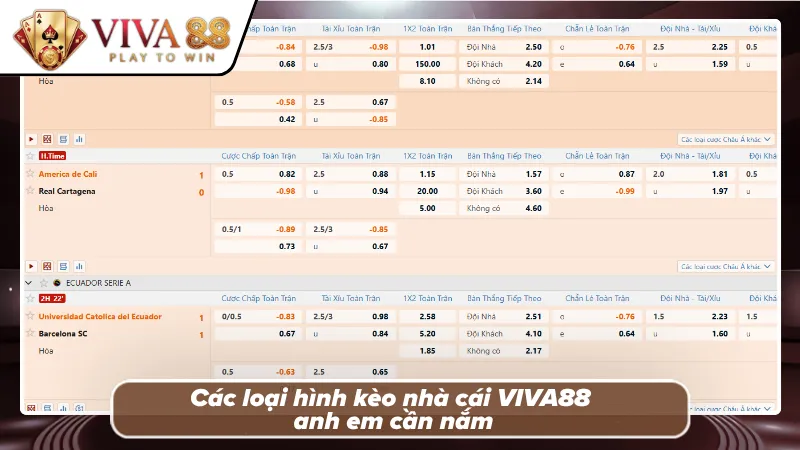 Hiểu rõ từng loại kèo sẽ giúp lựa chọn chính xác hơn 