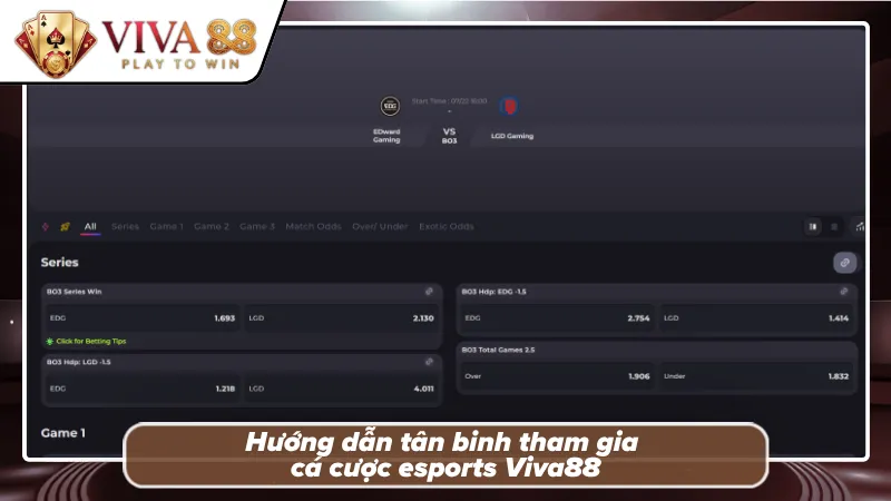 Hướng dẫn newbie tham gia bet kèo thể thao điện tử đúng chuẩn