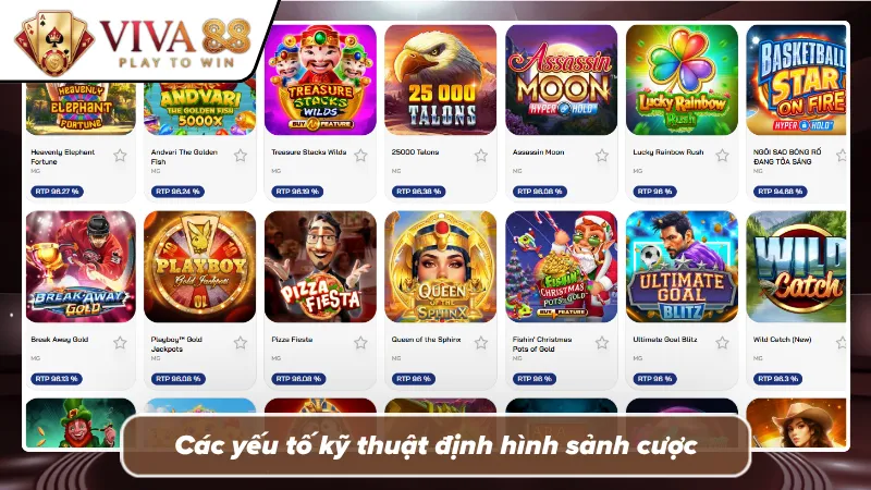 Điểm nhấn kỹ thuật tạo nên sức hút của sảnh cược 